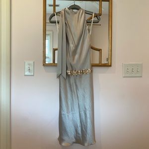 Vera Wang Light Grey Blair Waldorf Dress